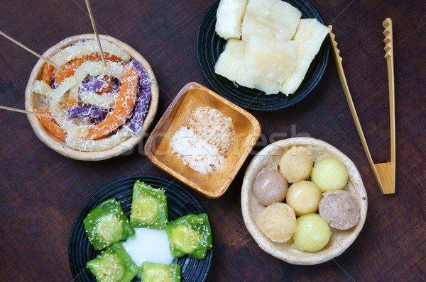Stock photo: Vietnamese street food, sweet cake