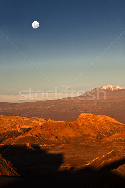 Full-moon in the Moon Valley, Atacama, Chile Stock photo © xura