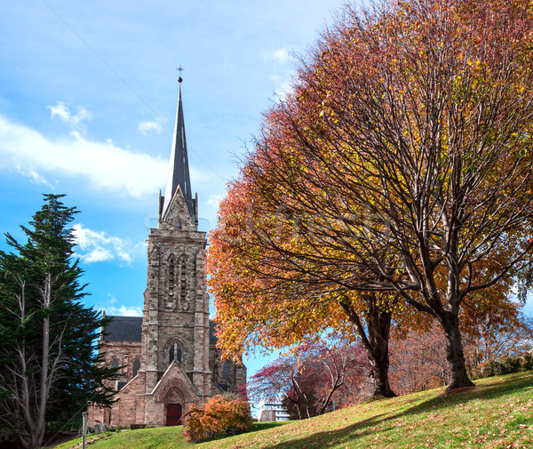 Cathedral of the city of Bariloche, Argentina Stock photo © xura