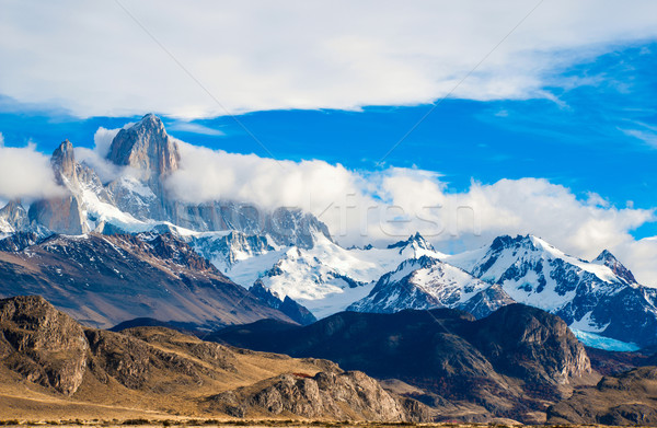 Munte parc Argentina cer zăpadă albastru Imagine de stoc © xura