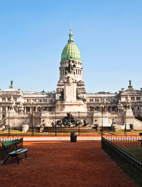 Congres Buenos Aires Argentinië paleis vlag architectuur Stockfoto © xura