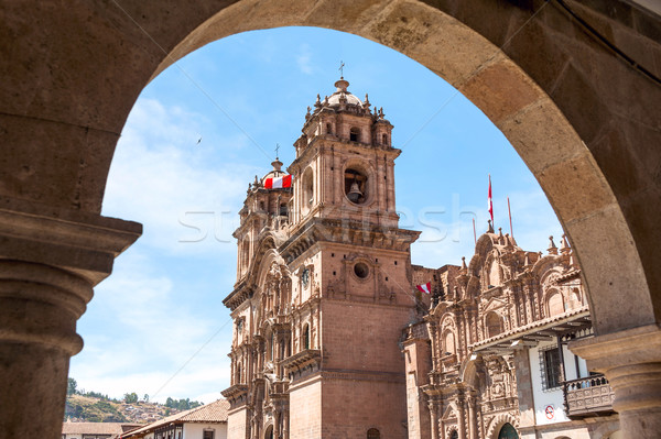 Foto stock: Cidade · Peru · edifício · paisagem · igreja