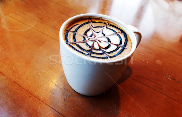 latte art in mug Stock photo © yanukit