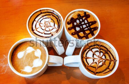 latte art design in mug Stock photo © yanukit
