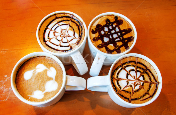 latte art design in mug Stock photo © yanukit