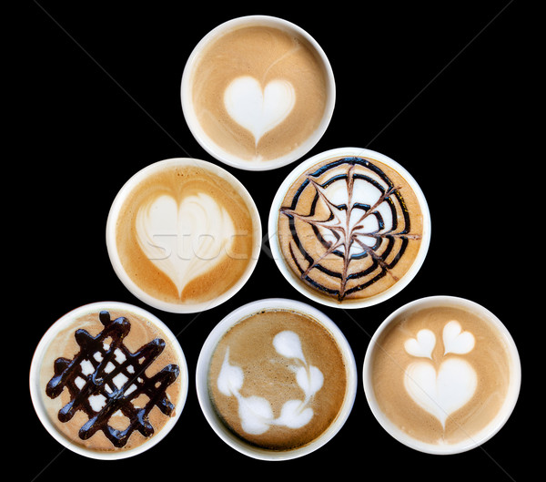 latte art in mug Stock photo © yanukit