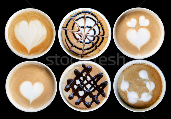 latte art in mug Stock photo © yanukit