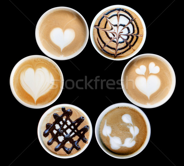 latte art in mug Stock photo © yanukit