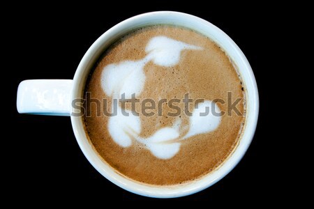 latte art in mug Stock photo © yanukit