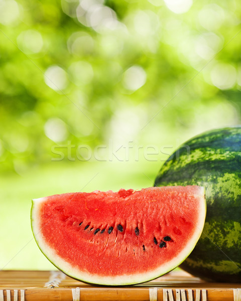 Stock fotó: Lédús · görögdinnye · természetes · nagy · szelet · zöld