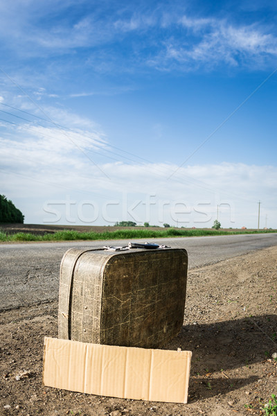 Lata drogowego podróży worek walizkę Zdjęcia stock © Yaruta