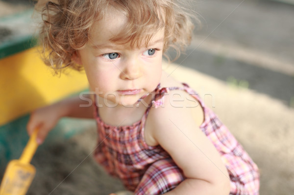 Child in sandpit Stock photo © Yaruta