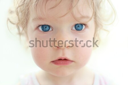 Überraschung erstaunt kleines Mädchen seicht Stock foto © Yaruta