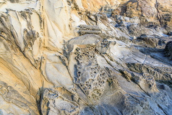 Rock fasoli pusty plaży krajobraz Zdjęcia stock © yhelfman