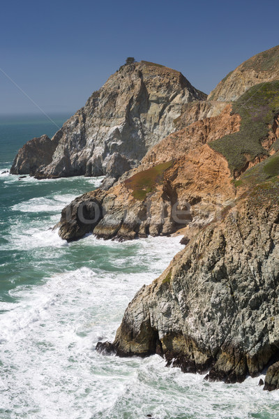 Devil's Slide sheer cliffs, coastal promontory, San Mateo County, California Stock photo © yhelfman