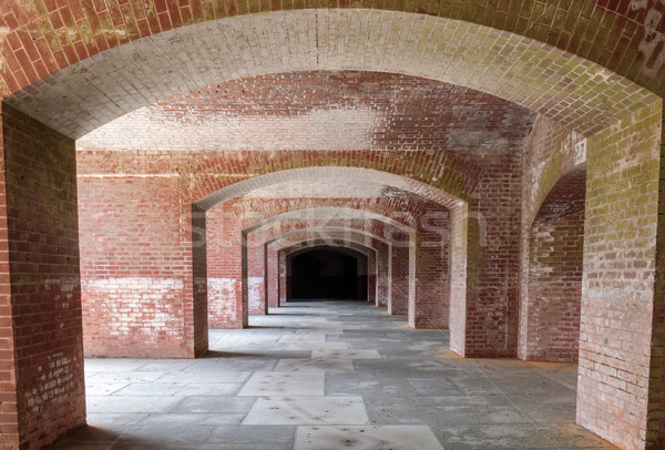 Empty corridors beneath Fort Point National Historic Site Stock photo © yhelfman
