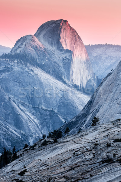 Metà cupola tramonto yosemite national park foto punto Foto d'archivio © yhelfman