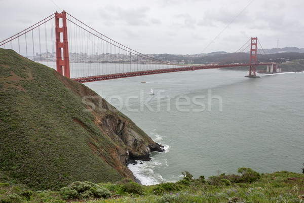 Golden Gate Bridge San Francisco Californie hiver jour eau [[stock_photo]] © yhelfman