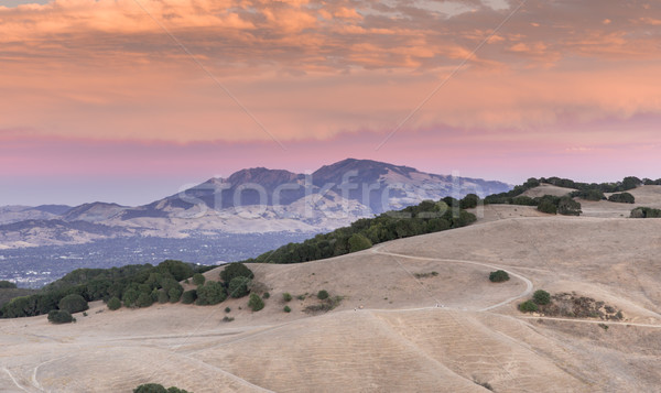 Mt. Diablo Sunset. Contra Costa County, California, USA Stock photo © yhelfman