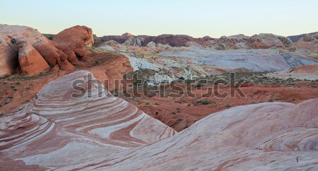 Fire Wave Sandstone Formation, Valley Of Fire State Park, Nevada, USA Stock photo © yhelfman