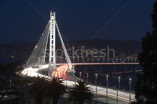 San Francisco-Oakland Bay Bridge Eastern Span at Night. Stock photo © yhelfman