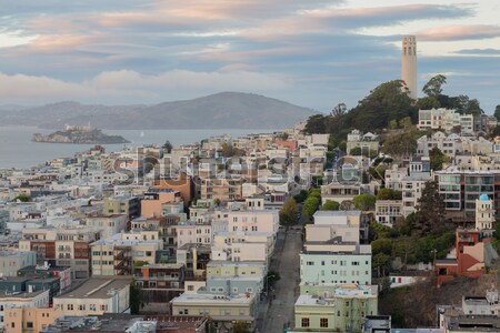 Telegraph Hill and North Beach Neighborhoods Stock photo © yhelfman