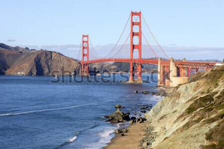 The Golden Gate Bridge from Baker Beach. Stock photo © yhelfman