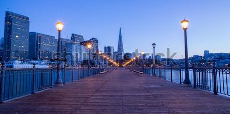 San Francisco centro de la ciudad muelle anochecer agradable ciudad Foto stock © yhelfman
