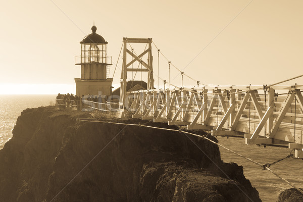 Punt vuurtoren antieke Californië USA landschap Stockfoto © yhelfman