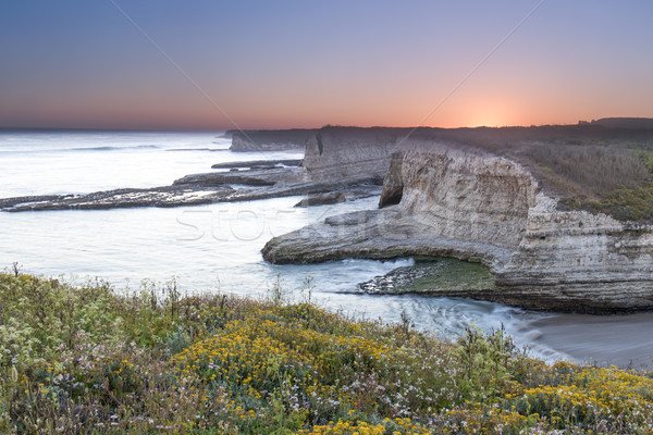 Coucher du soleil ranch parc plage mer [[stock_photo]] © yhelfman