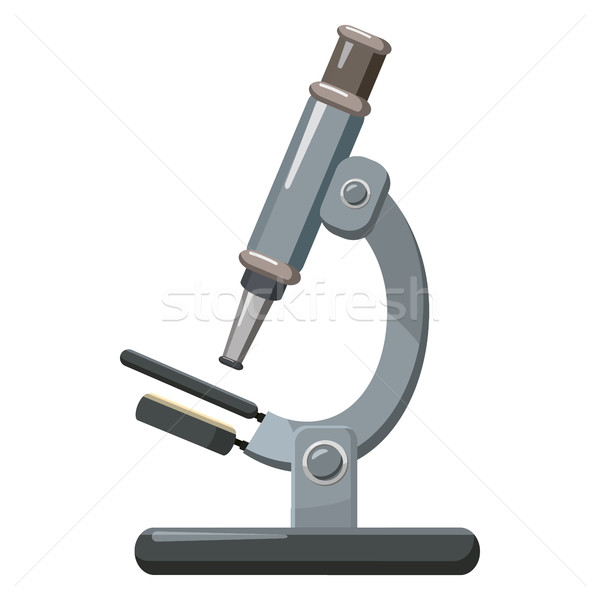 Microscope icon, cartoon style Stock photo © ylivdesign