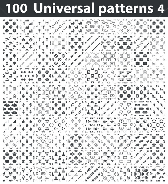 Universal patterns set 4 Stock photo © ylivdesign