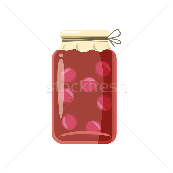 Canned fruit compote or jam icon, cartoon style  Stock photo © ylivdesign