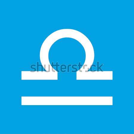 Libra black icon Stock photo © ylivdesign