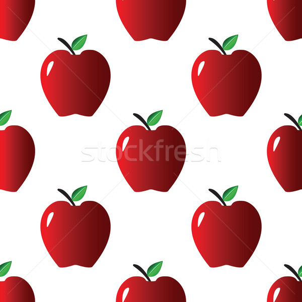 Foto stock: Maçã · vermelha · padrão · vetor · comida · maçã · suco