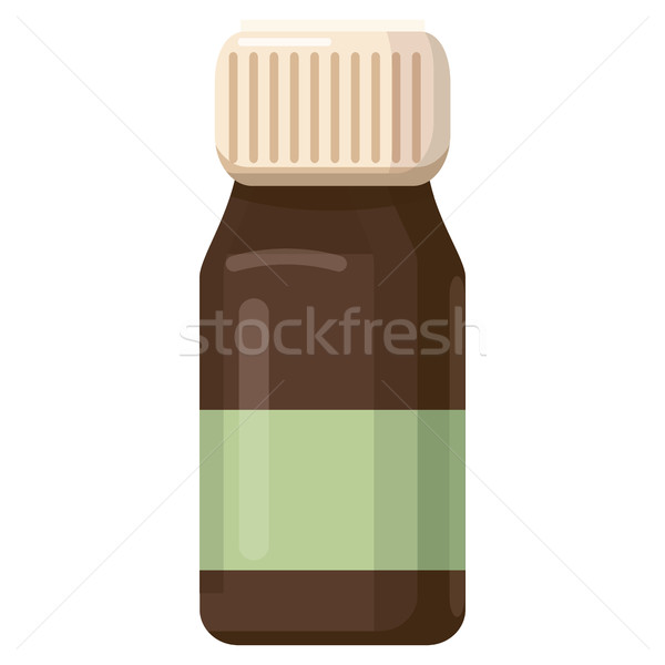 Medicina marrom garrafa ícone desenho animado estilo Foto stock © ylivdesign