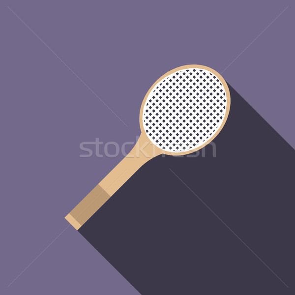 Tennis racquet icon, flat style  Stock photo © ylivdesign