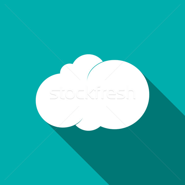 Cloud icon, flat style  Stock photo © ylivdesign