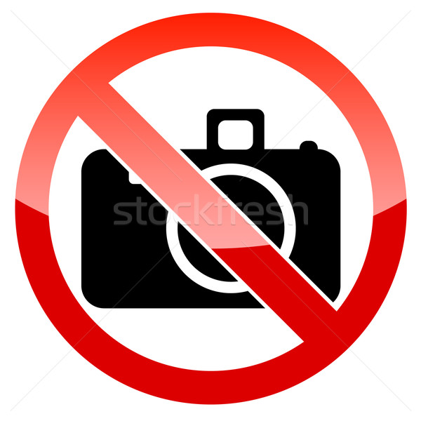 No photography sign Stock photo © ylivdesign