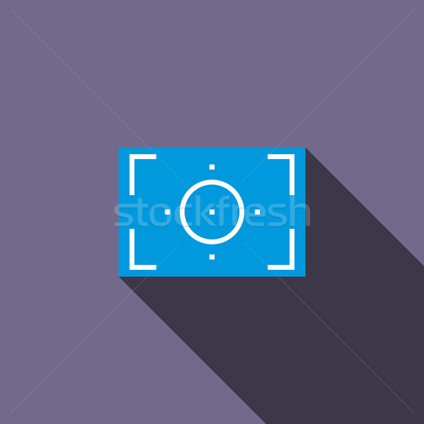 Camera viewfinder icon, flat style Stock photo © ylivdesign