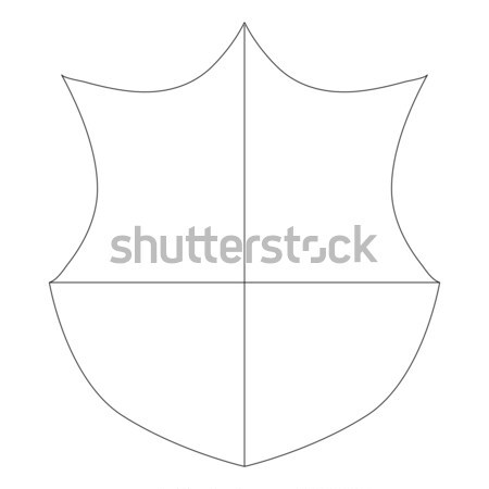 Shield icon, isometric 3d style Stock photo © ylivdesign