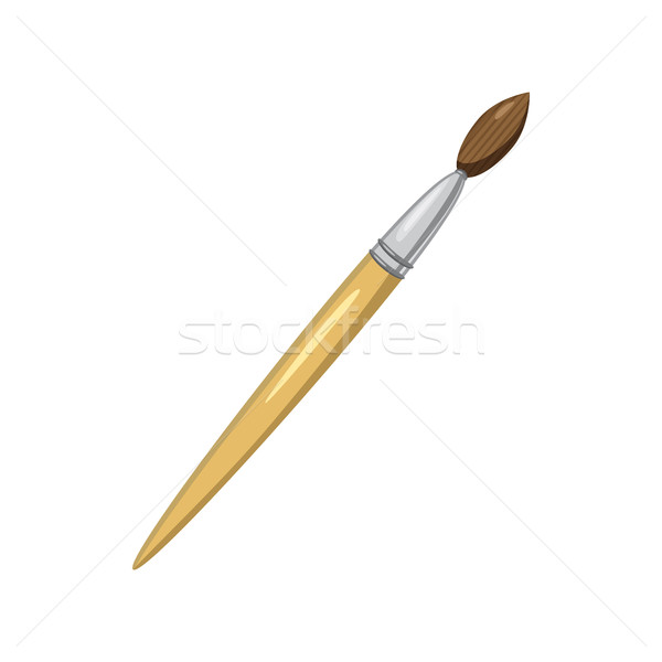 Paint brush icon, cartoon style Stock photo © ylivdesign