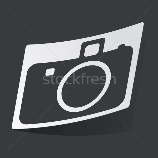 Monocromo cámara etiqueta blanco negro imagen Foto stock © ylivdesign