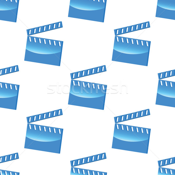 Blue clapperboard pattern Stock photo © ylivdesign