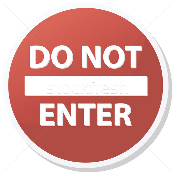 Do not enter Stock photo © ylivdesign