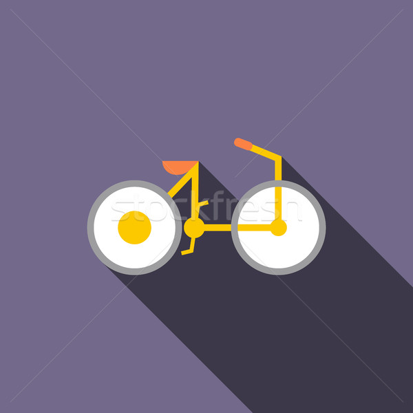 Bike icon in flat style  Stock photo © ylivdesign