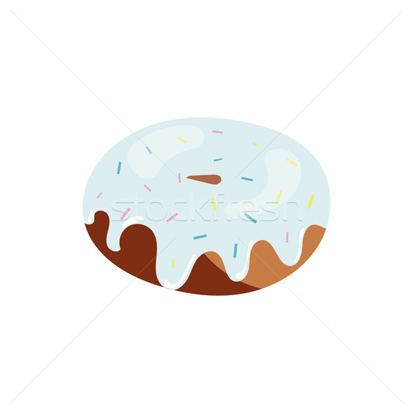 Glazed donut icon, cartoon style Stock photo © ylivdesign