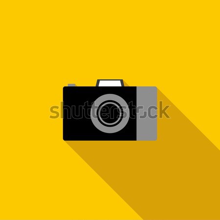 Camera icon in flat style Stock photo © ylivdesign