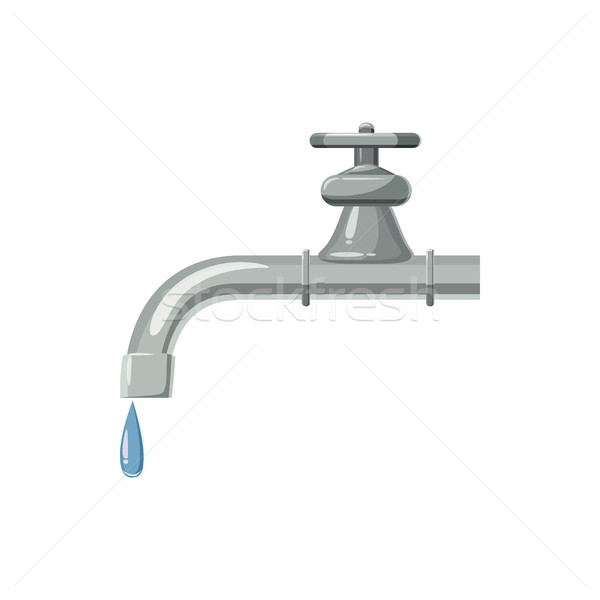 Dripping faucet icon, cartoon style  Stock photo © ylivdesign