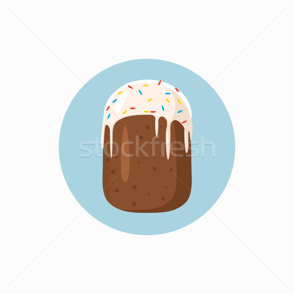 Easter cake icon, cartoon style Stock photo © ylivdesign